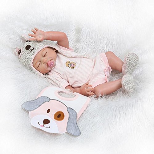 Pinky Reborn Bambole Baby Doll Morbido Silicone Vinile Corpo...