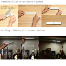 Carica l&#39;immagine nel visualizzatore di Gallery, MOSTON Luce a LED Magnetica Ricaricabile con USB|10 Argento-base-2 Pacchi