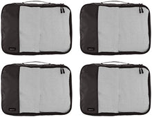 Carica l'immagine nel visualizzatore di Gallery, AmazonBasics ZH1509005, Set da 4 cubi organizzatori , Nero, Media Media, Nero