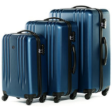 Carica l&#39;immagine nel visualizzatore di Gallery, FERGÉ set di 3 valigie viaggio MARSIGLIA - bagaglio SET DE 3, Blu savoia