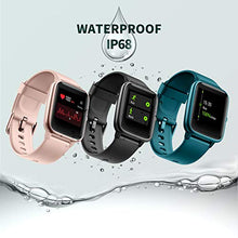 Carica l&#39;immagine nel visualizzatore di Gallery, Vigorun Smartwatch Orologio Fitness Impermeabile IP68 Uomo Donna Nero - Ilgrandebazar