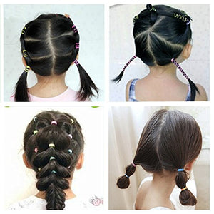 EAONE 2000 Pezzi Multi Colore Elastici per Capelli Piccoli con Scatola... - Ilgrandebazar
