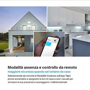 TP-Link Tapo L520E Lampadina Wi-Fi E27, Monitoraggio Energia, Funziona con Amazon Alexa e Google Home, Luce Diurna e Dimmerabile Dall'1% al 100%, 4000 K, 806 Lumen, 8W, Telecomando con APP, Bianco