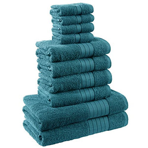 Dreamscene morbido asciugamani Set Regalo, Cotone, Foglia, 10 pezzi - Ilgrandebazar