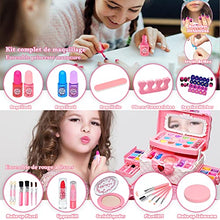 Carica l'immagine nel visualizzatore di Gallery, EVACOK Set di Trucchi per Bambini e Bambine, 57 pezzi Set per il Trucco per Bambini, per ragazze, Giocattoli, Halloween, Natale, Regalo di Compleanno per Ragazze 4, 5, 6, 7, 8, 9, 10 anni