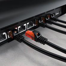 Carica l&#39;immagine nel visualizzatore di Gallery, CSL - 3m Cavo di Rete - Cat.6 Ethernet Gigabit LAN RJ45-10 100 I 3,0m Nero