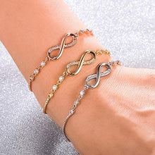 Carica l&#39;immagine nel visualizzatore di Gallery, Bracciale a due fili Infinity Symbol Ladies a... - Ilgrandebazar