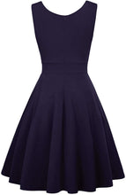 Carica l'immagine nel visualizzatore di Gallery, GRACE KARIN Abito Vintage per Donna Senza Maniche Scollo a V Classico Rockabilly Cocktail Party XXL Cl010698-3