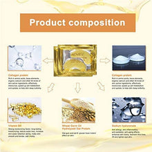 Carica l&#39;immagine nel visualizzatore di Gallery, Maschera Contorno Occhi in Oro 24K, Patch Occhi al Collagene in Gel Naturale, Patch per Sotto Occhi, Maschera Occhi per Occhiaie, Antirughe, Occhi Gonfi, Cura della Pelle, Idratante, Lenitivo -25 Paia