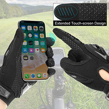 Carica l'immagine nel visualizzatore di Gallery, COFIT Guanti da Moto, Touchscreen sulle Dita, per corse in XXL, Nero