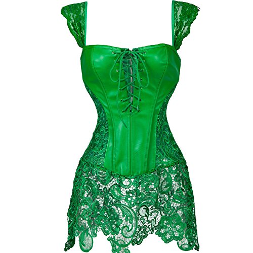 MISS MOLY Donna Pelle delle di M/IT42~44(Bust68.5~73.5 Waist89~94), Verde - Ilgrandebazar