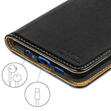 Carica l&#39;immagine nel visualizzatore di Gallery, HOOMIL Cover per Huawei P Smart Z, Flip Case in Pelle PU Premium Nero - Ilgrandebazar