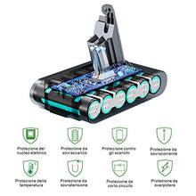 Carica l&#39;immagine nel visualizzatore di Gallery, Yaber 3000mAh Batteria di Ricambio per Dyson V6 DC62 DC59 DC61 DC58 Animale...