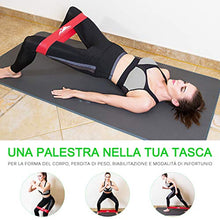 Carica l&#39;immagine nel visualizzatore di Gallery, EVOLAND Elastici da Pilates Elastiche Fitness Set di 5 Banda Elastica 5 Pcs