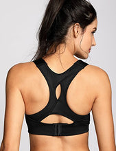 Carica l'immagine nel visualizzatore di Gallery, SYROKAN Donna Reggiseno Sportivo Massimo Supporto 7F, Nero