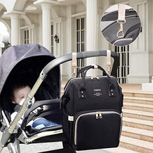 Carica l&#39;immagine nel visualizzatore di Gallery, Zaino Mamma neonato Fasciatoio, Multifunzione Bambino Borsa Nappy Nero2 - Ilgrandebazar