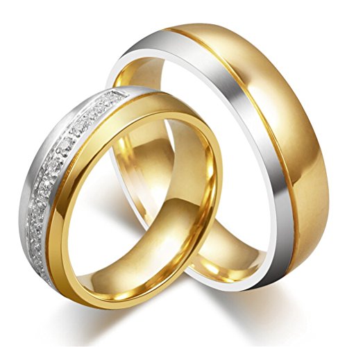 HIJONES Forever Love Series in acciaio inossidabile Oro-donne (Con Diamante) - Ilgrandebazar