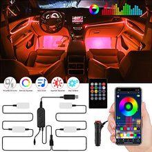 Carica l&#39;immagine nel visualizzatore di Gallery, Striscia LED Auto, Aimocar RGB Impermeabile Kit di Illuminazione Auto Luci...
