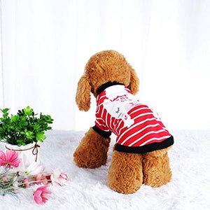 sourcing mappa Cane T Shirt Cotone Costume Gatto Pet Felpa L, rosso, bianco.