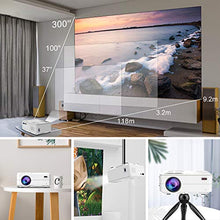 Carica l&#39;immagine nel visualizzatore di Gallery, Proiettore Wifi Bluetooth, Artlii Enjoy2 Proiettore Portatile Supporta 1080P, Schermo Massimo 300&quot; per Home Cinema, Videoproiettori Compatibile con Smartphone/iOS/Android/PC/TV Stick