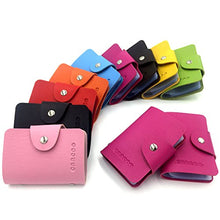 Carica l&#39;immagine nel visualizzatore di Gallery, Porta Carte di Credito Pelle Donne Uomo - 24 Slot (Rose Red) Rose Red