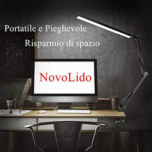 Carica l&#39;immagine nel visualizzatore di Gallery, NovoLido LED Lampada da Tavolo con Morsetto, 3 Modalità di Colore Nero - Ilgrandebazar