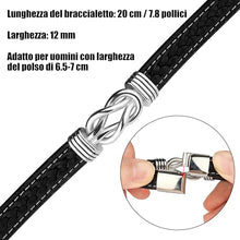 Carica l&#39;immagine nel visualizzatore di Gallery, Merclix Regali Per Lui Natale Bracciale Uomo Idee Regalo Fidanzato Compleanno Amore Regalo Per Lui Regalo Marito Idee Regalo Uomo Compleanno Regalo Anniversario Per Lui Regalo Anniversario Matrimonio