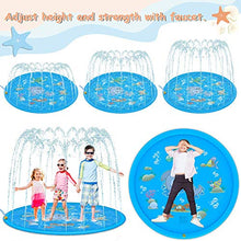 Carica l&#39;immagine nel visualizzatore di Gallery, Funny House Tappetino Gioco d&#39;Acqua, 170CM Splash Play Mat di Spruzzi...