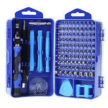 Carica l'immagine nel visualizzatore di Gallery, YINSAN 120 in 1 Set Cacciaviti Precisione Magnetici Professionali, Kit Blu