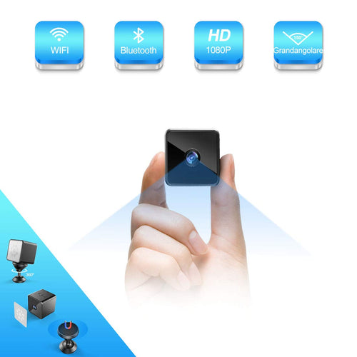 Bluetooth Mini Telecamera Spia Nascosta Wifi,MHDYT Senza Fili HD 1080P mini - Ilgrandebazar