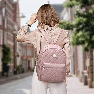 Zaino Donna, Myhozee Borsa Donna Pelle PU Zainetto impermeabile Nero
