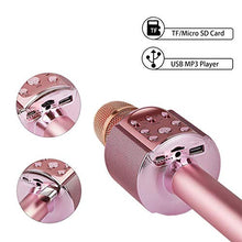 Carica l&#39;immagine nel visualizzatore di Gallery, 1 BY ONE Microfono Wireless per Karaoke, Sistema Portatile 4 in 1, Rosa - Ilgrandebazar