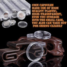 Carica l&#39;immagine nel visualizzatore di Gallery, Chriffer 100 PCS Scatola per Monete Capsule di Custodie bianco - Ilgrandebazar
