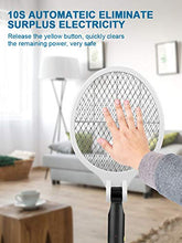 Carica l&#39;immagine nel visualizzatore di Gallery, Myguru Racchetta Zanzare Elettrica Pieghevole, 4000V Swatter Elettrico USB...