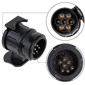 Anpro Adattatore Rimorchio 13 a 7 Poli Pin Gancio di Traino da 6CM