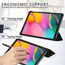 Carica l'immagine nel visualizzatore di Gallery, IVSO AROYI Custodia Cover per Samsung Galaxy Tab A 10.1 2019, Slim Nero + 1 Pack