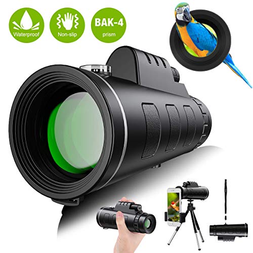 Telescopio Monoculare,50x60 HD BAK4 monocular telescope professionale...