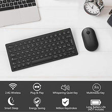 Carica l'immagine nel visualizzatore di Gallery, TedGem Tastiera e Mouse Wireless, 2.4G e con Ricevitore USB,...
