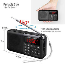 Carica l&#39;immagine nel visualizzatore di Gallery, Radio Tascabile FM Portatile Digitale con Altoparlante Y-01