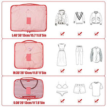 Carica l'immagine nel visualizzatore di Gallery, Organizzatori da Viaggio,LOSMILE Organizer Valigie Set di 7, Rosso Anguria