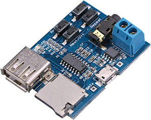 HiLetgo 2pcs TF Card U Disk Play MP3 Decoder Player Module with Audio...