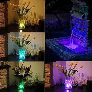 10 Pezzi Luci per Piscina, ALED LIGHT Mini RGB LED Lampadine Luce Subacquea,...