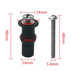 BornFeel Fissaggi WC Sedile 2 Paio Cerniere Copriwater Fori Ciechi... - Ilgrandebazar
