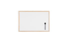 Bi-Office Lavagna Magnetica Bianca Budget Con Cornice In 600 x 400 mm, Bianco - Ilgrandebazar