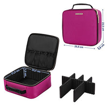 Carica l&#39;immagine nel visualizzatore di Gallery, SONGMICS Valigetta per Cosmetici Borsa Organizzatore Lavabile da Viaggio Rosa