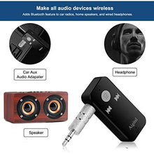 Carica l&#39;immagine nel visualizzatore di Gallery, Aigital Ricevitore Bluetooth Adattatore Audio Portatile Wireless Auto Grigio