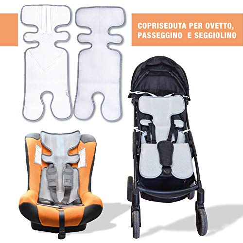 Cuscino Per Seggiolone Universale In Cotone - Traspirante E Lavabile Con Strap - Foto 7