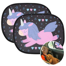 Carica l'immagine nel visualizzatore di Gallery, URAQT Parasole Auto Bambini, Oscuranti Finestrini Auto per Bambini e Neonati, Tendine Parasole Auto Bambini, Parabrezza Auto per Bambini Baby Pet Raggi UV/Protezione Solare, 2 Pezzi