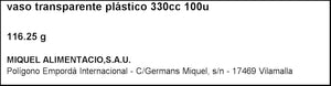Mical - Bicchiere di plastica, 33 cl, 100 Pezzi - Ilgrandebazar