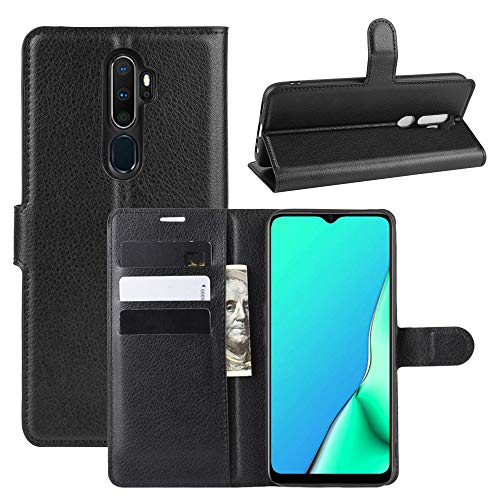 HDOMI Custodia Oppo A9 2020/A5 2020/A11/A11X,Caso in PU Pelle di Alta Nero - Ilgrandebazar